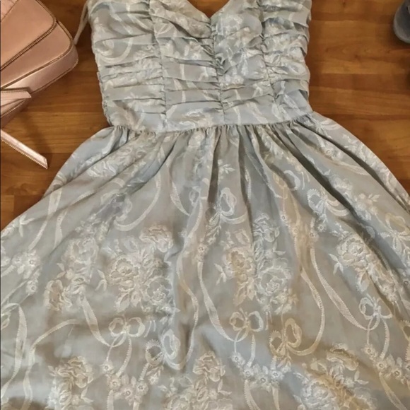 ✨ Blue Cinderella Gunne Sax Dress Ribbon🍒 - Picture 6 of 9